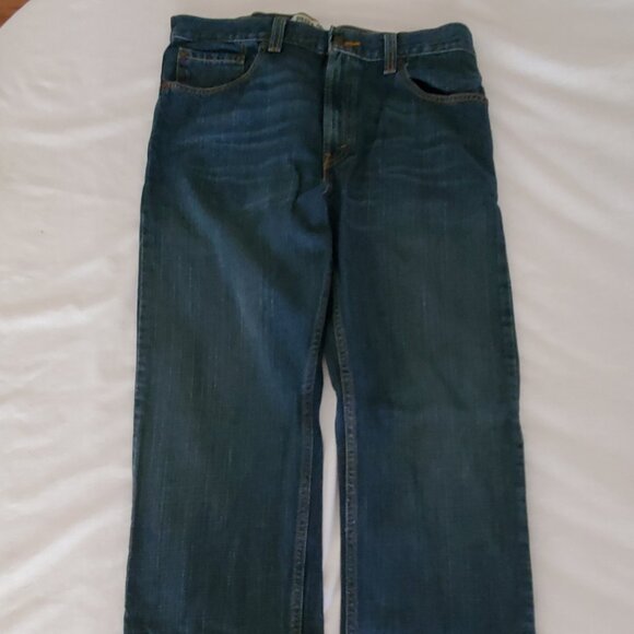 Levi's 505 Men's 34x34 Regular Fit Straight Leg Jeans Actual 17.5x33.5 - Picture 3 of 10